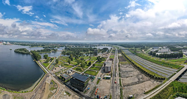 Een huis gemaakt van 100 natuurlijke materialen op de Floriade 2022