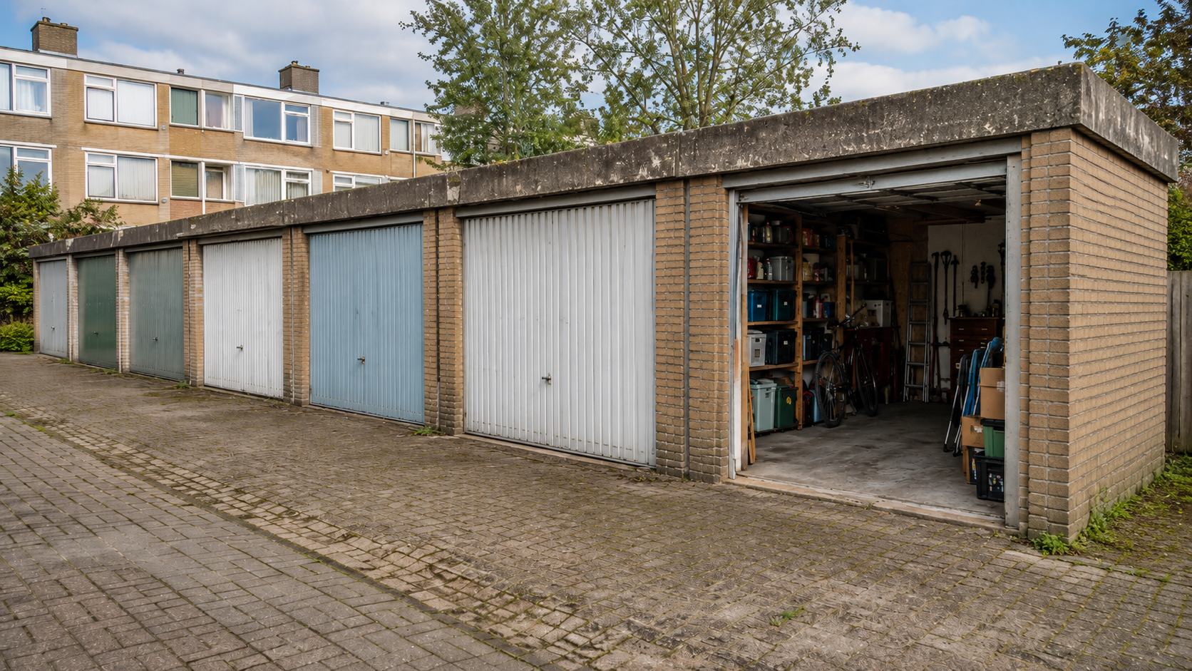 Verouderde garageboxen als kans voor woningbouw